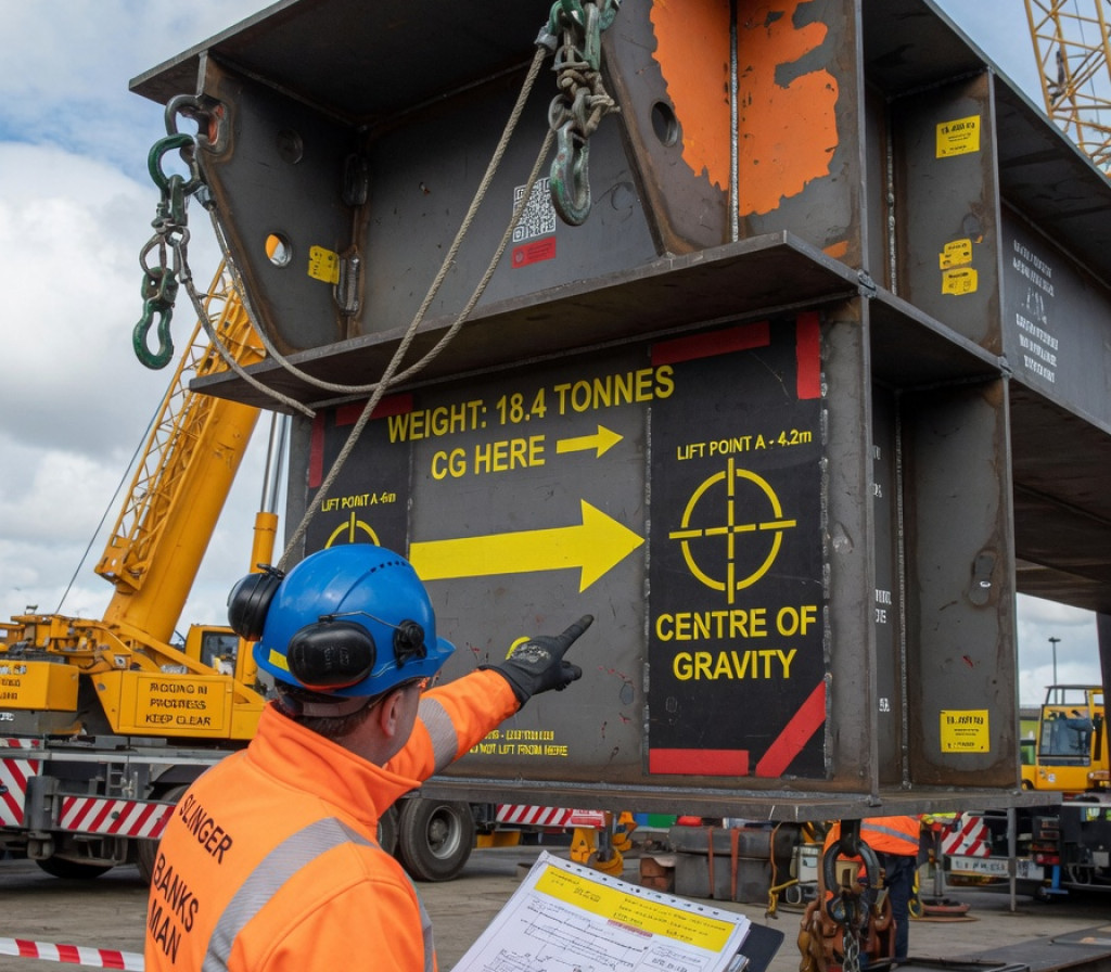 Banksman assisting with vehicle movement
